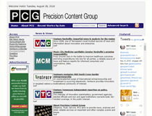 Tablet Screenshot of precision-content.net